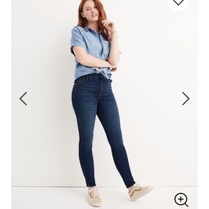 Madewell 10” High Rise Skinny Jean in Hayes Wash